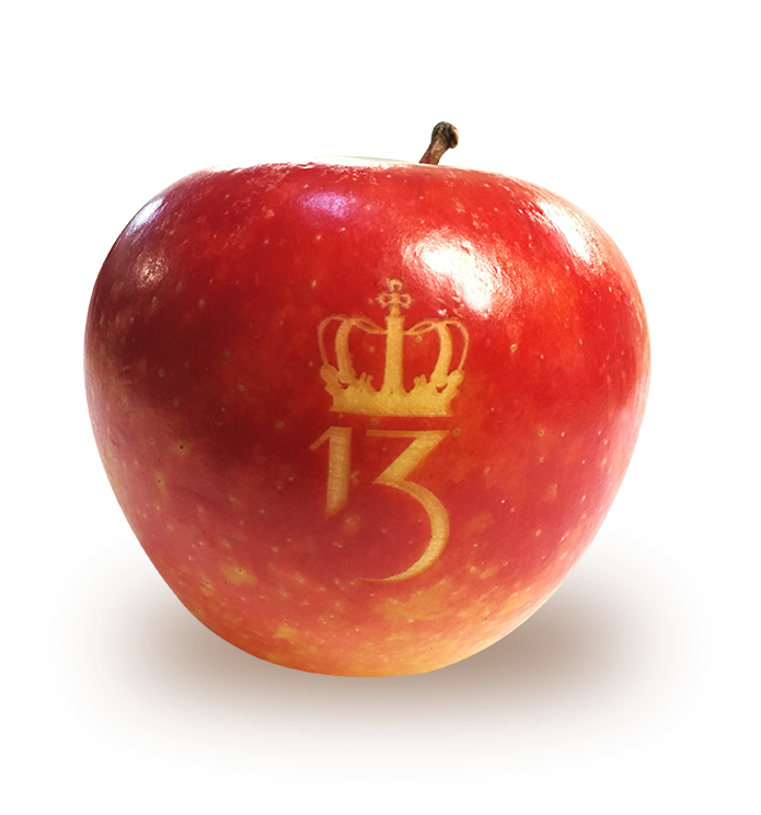 Gravure sur pomme Royal 
